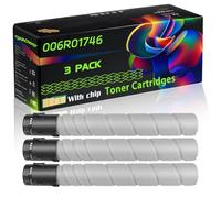 006R01746 Compatible for Xerox Toner Cartridges with Chip AltaLink C8130 C8135 C8145 C8245 C8155 C8170 C8235 C8255 Printers (3 Pack Black)
