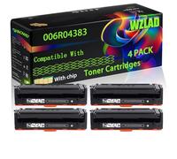 006R04383 006R04384 006R04385 006R04386 Compatible for Xerox Toner Cartridges with Chip C230 Printers (4 Pack Black)