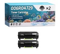 006R04729 Toner Cartridge Compatible for Xerox VersaLink B410DN VersaLink B415DN Printers, High-Definition Printing Effect with Chip, 7200 Pages (2-Pack Black)