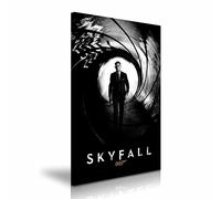 007 James Bond Skyfall Daniel Craig Movie Canvas Wall Art Picture Print for Home Office Hotel Decoration (S: 31cm X 46cm)