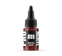 008-Pro Acryl Burnt Red Acrylic Model Paints for Plastic Models - Miniature Painting, no-clog cap, comes loaded with glass agitator
