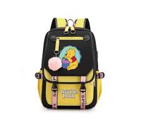 (008) Winnie The Pooh Backpacks Teenager Usb Charging Laptop Backpack Women Men Rucksack Travel Bag Mochila