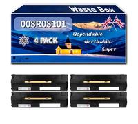 008R08101 Waste Box Compatible for Xerox AltaLink C8145 C8155 C8200 Series C8230 C8235 C8245 C8255 C8270 Printers, High-Definition Printing Effect with Chip, 100000 Pages (4 Pack Black)