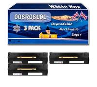 008R08101 Waste Box Compatible for Xerox AltaLink C8145 C8155 C8200 Series C8230 C8235 C8245 C8255 C8270 Printers, High-Definition Printing Effect with Chip, 100000 Pages (3 Pack Black)