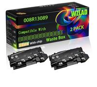 008R13089 Compatible for Xerox Waste Box with Chip WorkCentre 7120 7120 DN 7120S 7120 Series 7120 T Printers (2-Pack Black)