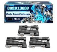 008R13089 Waste Toner Container Compatible for Xerox WorkCentre 7120 7220 7220i 7225 7225i Printers, With Chip Large Capacity 43000 Pages (3 Pack Black)