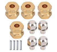 01 02 015 12mm Hex Extension, Stable Characteristics Rc Wheel Spacers for SCX10 90046 90047 1/10 RC Crawler Car(12mm)
