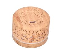 01 02 015 Aroma Diffuser, 700ml Wood Grain Humidifier Remote Control Intelligent Aroma Diffuser Bluetooth Speaker with Night Light for Home Office Car(UK Plug)