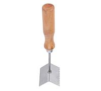 01 02 015 Beekeeping Shovel, Stainless Steel Queen Bee Excluder Beekeeping Scraper Bee Hive Frame Cleaning Tool Beekeeping Equipment with Wooden Handle for Garden