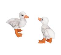 01 02 015 Duck Ornament, 2Pcs Duck Model Indoor Outdoor Lifelike for Decorations