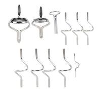 01 02 015 Fly Rod Guide Set Fishing Tip Repair Kit, Hard Stainless Steel Frames Fly Rod Guide Set for Fishing for Fishing Enthusiasts