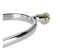 01 02 015 Horse Spur, Zinc Alloy Boot Spurs Simple Riding with Rotatable Copper Rowel for Entertainment for Equestrian Competition for Horse Training