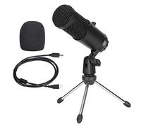 01 02 015 Laptop Condenser Microphone, Convenient To Use Drive Free Condenser Microphone for Voice Chatting for Network Hosting for Network Singing for Network Shouting