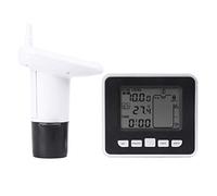 01 02 015 Smart Water Wireless Water Level Monitoring System,Ultrasonic Water Tank Liquid Depth Level Meter Sensor with Temperature Display Liquid Level High/Low Alarm
