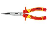 01-225 Pliers insulated, straight, half round, universal, extended 200mm NEO ...