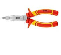 01-228 Pliers insulated, straight, half round, universal, extended 180mm NEO ...