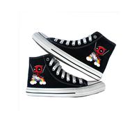 (01, 37) Marvel Deadpool canvas shoes printed canvas shoes youth boys high-top canvas shoes sneakers