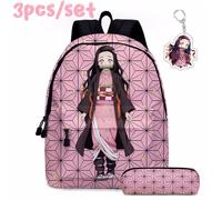 (#01) 3pcs/set Demon Slayer Nezuko School Backpack set
