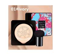 (01#ivory) Mushroom Head Air Cushion CC Cream, BB Cream Foundation, Moisturizing Oil Control Concealer