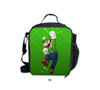 (01) Super Mario Insulated Lunch Bag Picnic Lunch Box School Outdoor