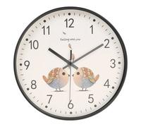 01 Twins Bird 12Inch Round Wall Clock Bedroom Kitchen Clocks Quartz Sweep Movement Office Home