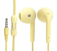 01 Wired Earphone, Plug and Play 95dB Sensitivity Earphone for Mobile Phone for Computer(yellow)