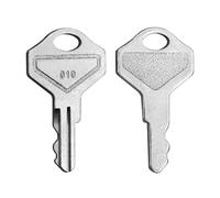 010 Key for Drawers, Cash Drawer Replacement Key Set Compatible with M-S Cash Drawer Model with 010R, 010L, or 010 Locks- Fits Many POS Registers, Set of 2 Keys, Chrome
