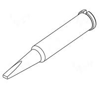 0102CDLF18L/SB soldering tip screwed 1.8 mm for soldering irons, for solderin...