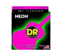 011 Hi Def Pink Acoustic Guitar 050/FLUORESCENT NEON String (Pink)