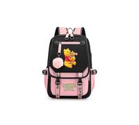 (011) Winnie The Pooh Backpacks Teenager Usb Charging Laptop Backpack Women Men Rucksack Travel Bag Mochila