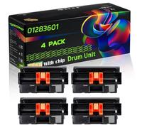 01283601 Compatible for Okidata OKI Drum Unit with Chip ES5162LP ES4161 ES5112DN ES5162MFP Printers (4 Pack Black)