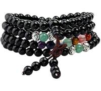 013,108 Beads Wrapped Wristband, Suitable for Men And Women, Pearl Gemstone Necklace, Tibetan Buddhist Meditation Stone Necklace