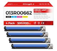 013R00662 Drum Unit Set 4-Pack Black Cyan Magenta Yellow Replacement for Xerox Workcentre 7525 7530 7535 7545 7556 7830 7855 7970 7835i 7845i AltaLink C8030 C8035 C8045 C8055 C8070 Printer Image-Drum