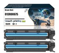 013R00675 13R00675 013R00669 13R00669 13R669 Drum Unit Compatible with Xerox AltaLink B8090 B8045 B8055 B8065 B8075 Printers, Replacement Parts Contains Chip and Clear Printing/186(2-Pack Black)
