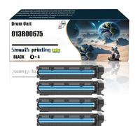 013R00675 13R00675 013R00669 13R00669 13R669 Drum Unit Compatible with Xerox AltaLink B8090 B8045 B8055 B8065 B8075 Printers, Replacement Parts Contains Chip and Clear Printing/186(4 Pack Black)