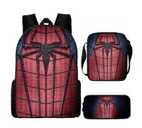 (014, Three-piece set (backpack + shoulder bag + pencil case)) Spider-Man No Return Backpack 3D Digital Printing Casual Fashion Backpack