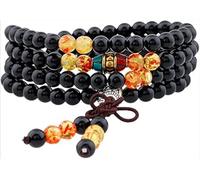 015,108 Beads Wrapped Wristband, Suitable for Men And Women, Pearl Gemstone Necklace, Tibetan Buddhist Meditation Stone Necklace