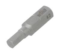 01706 bit hexagon HEX 4 mm L. total: 25 mm mounting: 1/4" (C6.3 mm) WIHA
