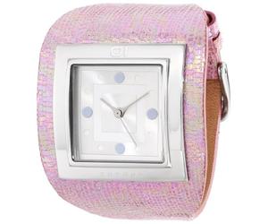 01TheOne Women's AN01M01 Analog Sandwich Black Leather Fashion Watch