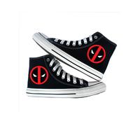(02, 43) Marvel Deadpool canvas shoes printed canvas shoes youth boys high-top canvas shoes sneakers