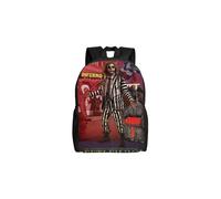 (02) Beetlejuice School Backpack for K-12 Students, Large Capacity Ghost with the Most to Love Print Backpack