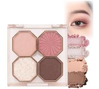 02 Rosy Mauve Eyeshadow Palette Romantic Rose - Versatile Matte & Shimmer Shades, Gentle on Eyes, Sweat-Resistant & Long-Lasting for Day & Night Looks