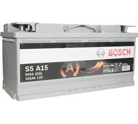 020 AGM Car Battery Bosch S5A15 12V 105Ah 950CCA - Varta A4 (H15) Equivalent