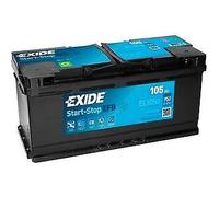 020 Car Battery EXIDE EL1050 020 EFB Stop / Start Car Battery 12V 105AH 950CCA