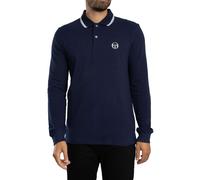 020 Longsleeved Logo Polo Shirt Maritime Blue/Gardenia M