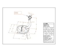 0226 - Muffler Leovince Sito 2-STROKE Piaggio APE CAR - APE 601 (TIPO PIATTO)
