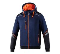 Sparco Tech Hoodie - Full Length Zip, Motorsport Branded, Reflective Details