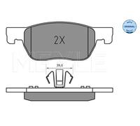 MEYLE 025 223 4220 Brake pad set