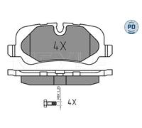 MEYLE 025 241 9217/PD Brake pad set