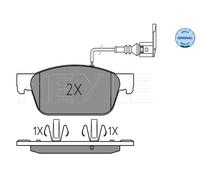 MEYLE 025 246 2318/W Brake pad set